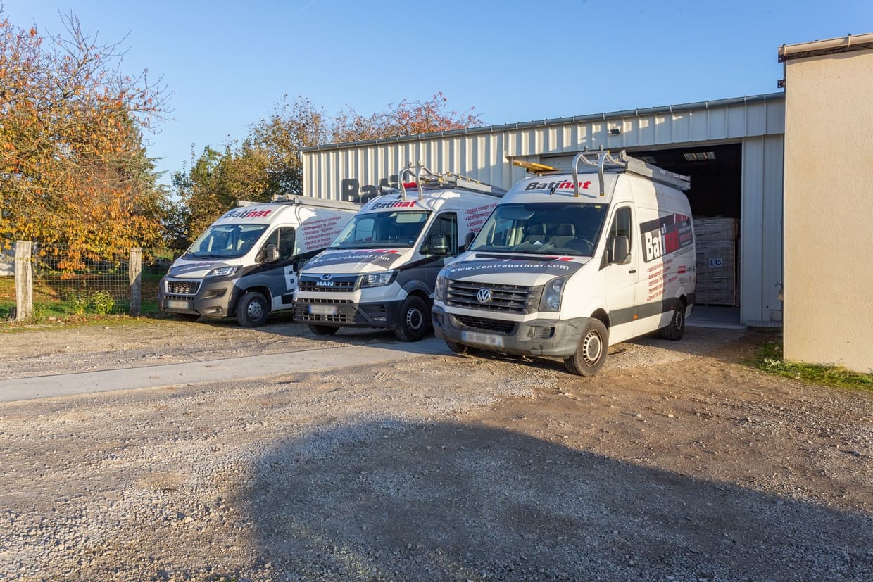 Flotte de trois véhicules