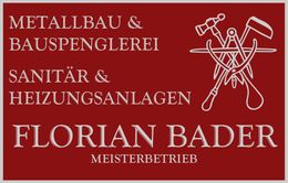 Florian Bader Metallbau,Bauspenglerei, Sanitär-und Heizungsanlagen Logo