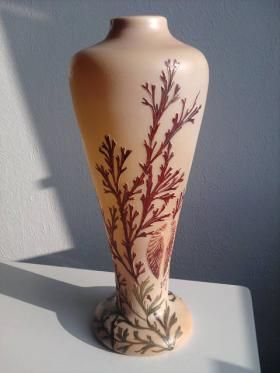Vase art nouveau de Legras, Paris.
