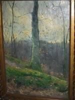 Toile d'André Brunin, France, vers 1920.