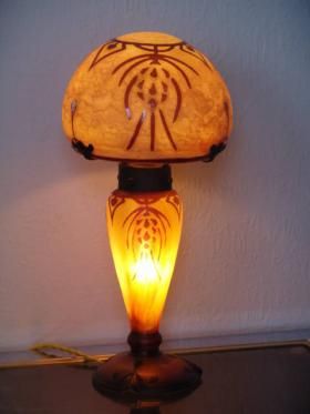 Lampe champignon art nouveau
