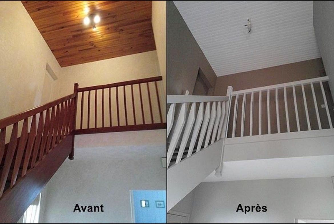 escalier avant/après