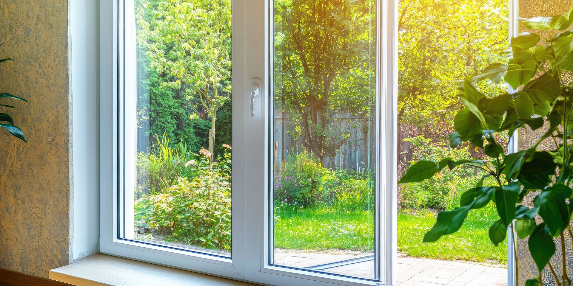 Une fenêtre de couleur blanche en PVC