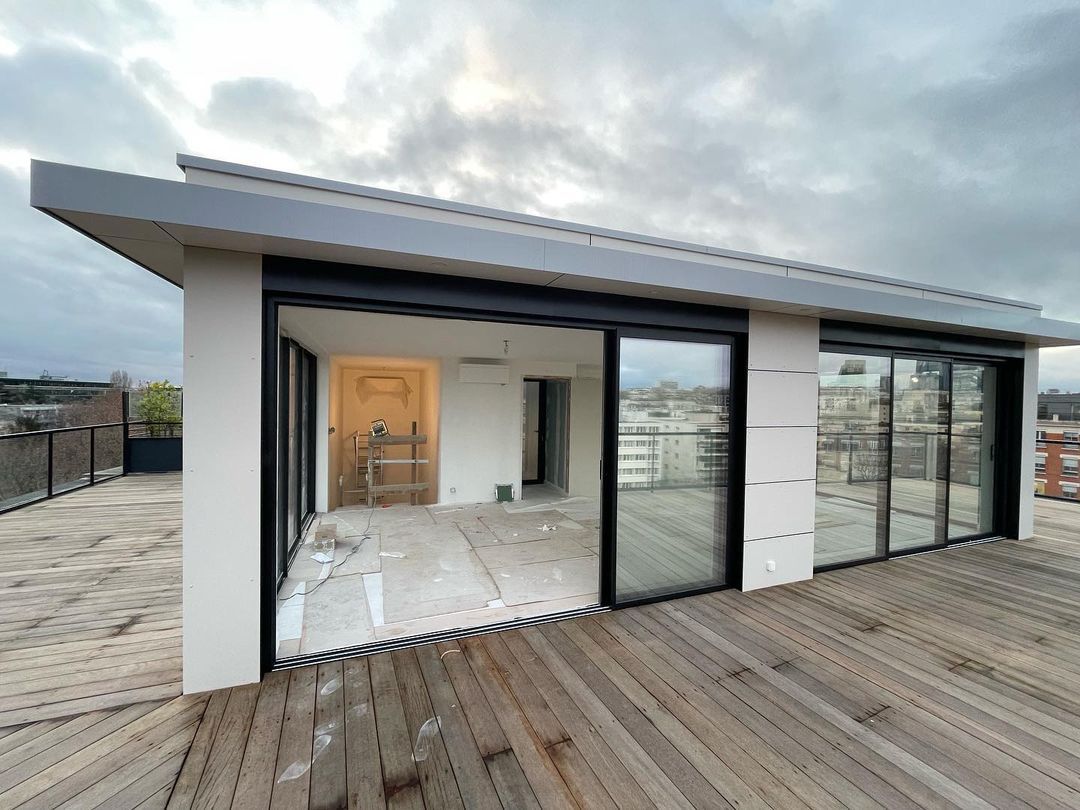 Terrasse en bois réalisée par Franck Delahaye