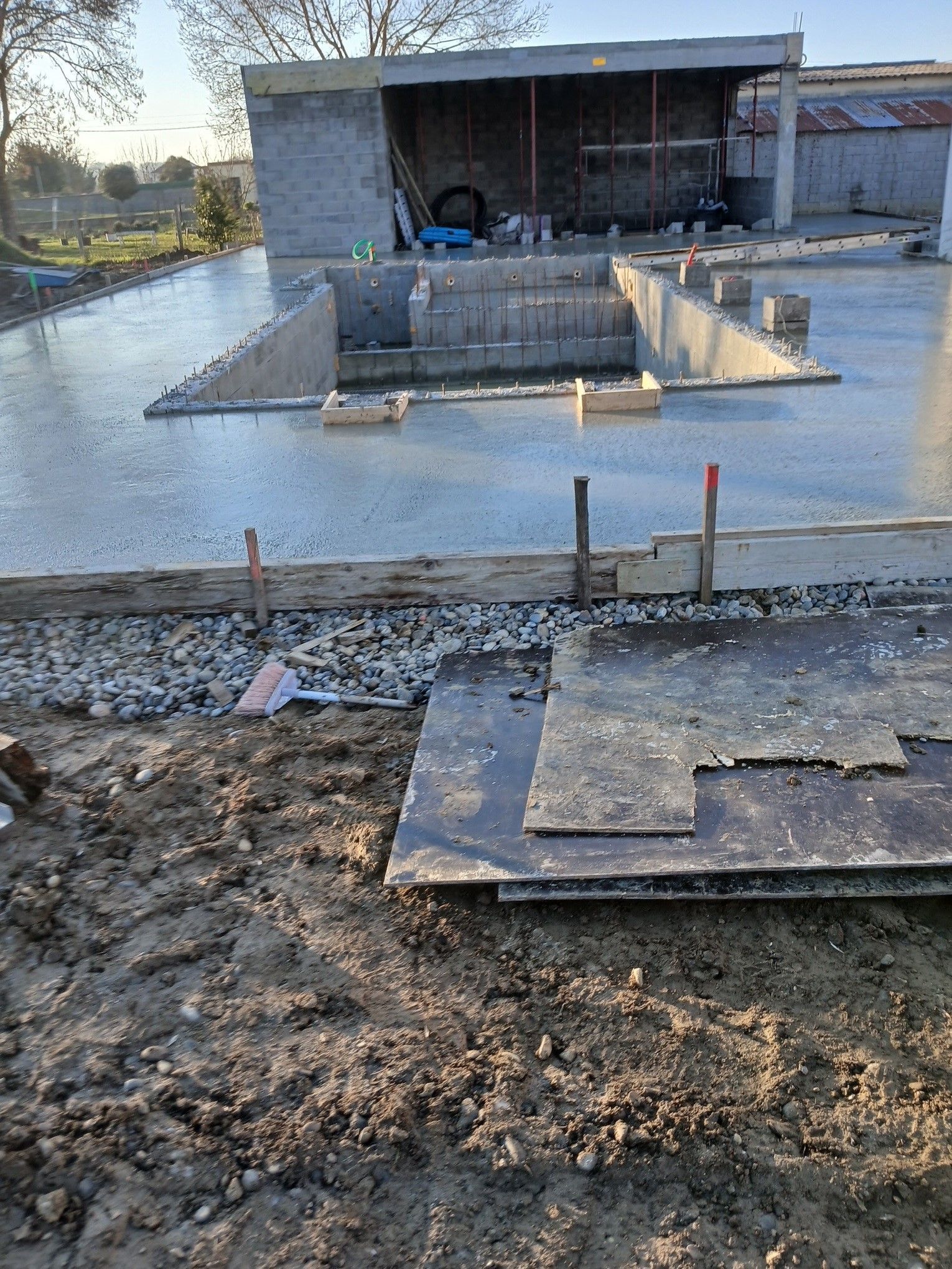 Terrassement pour une piscine
