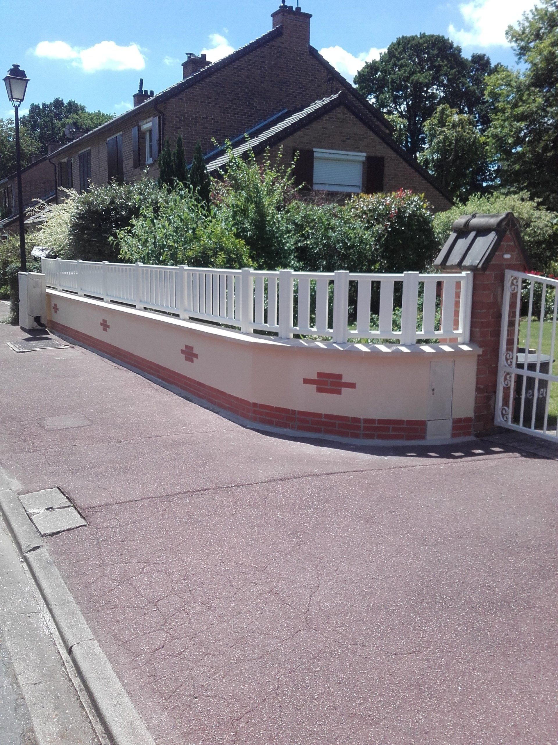 Installation de clôture