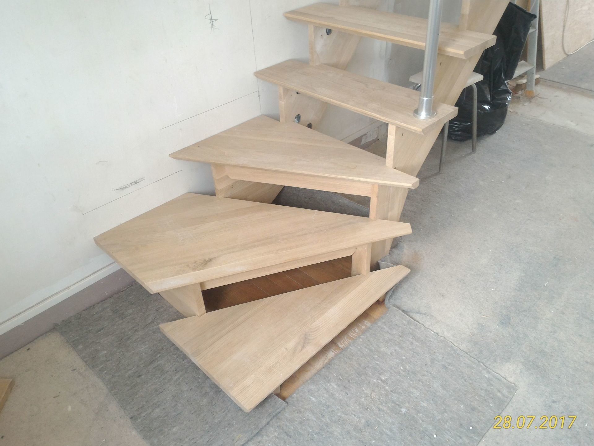 Réalisation d'un escalier bois 