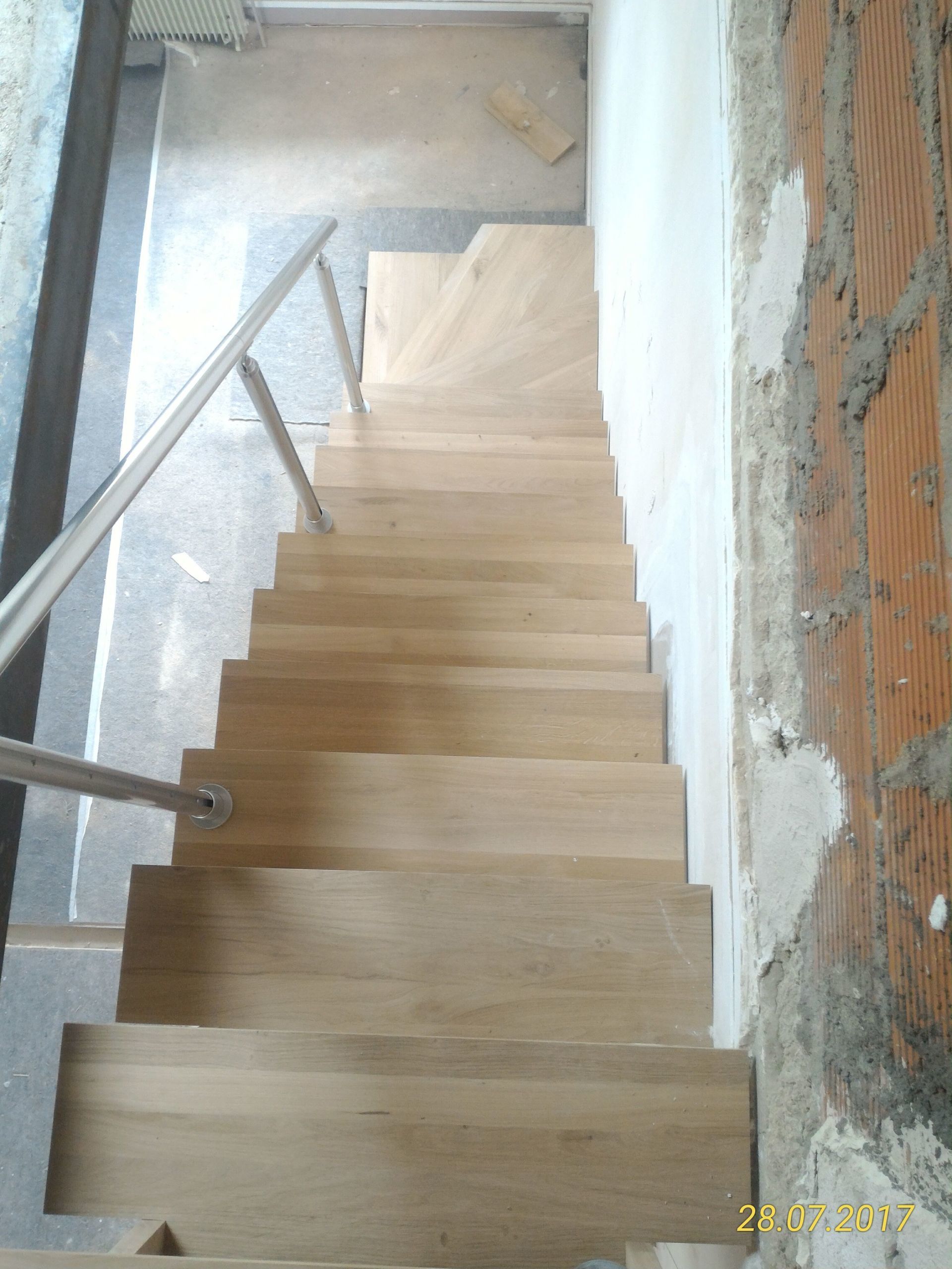 Installation d'un escalier