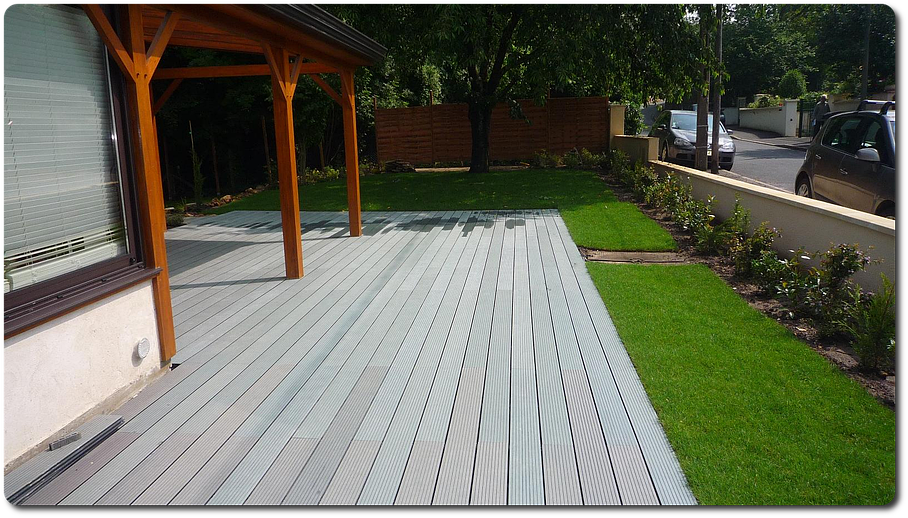 Réalisation de terrasse en composite