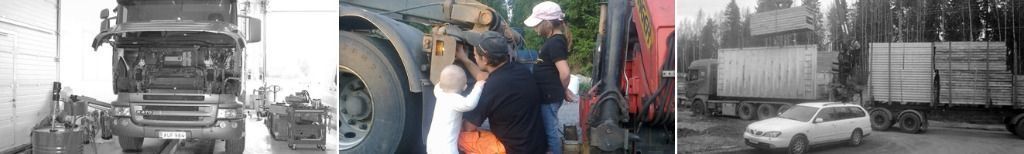 Kollaasi tarjomistamme töistä