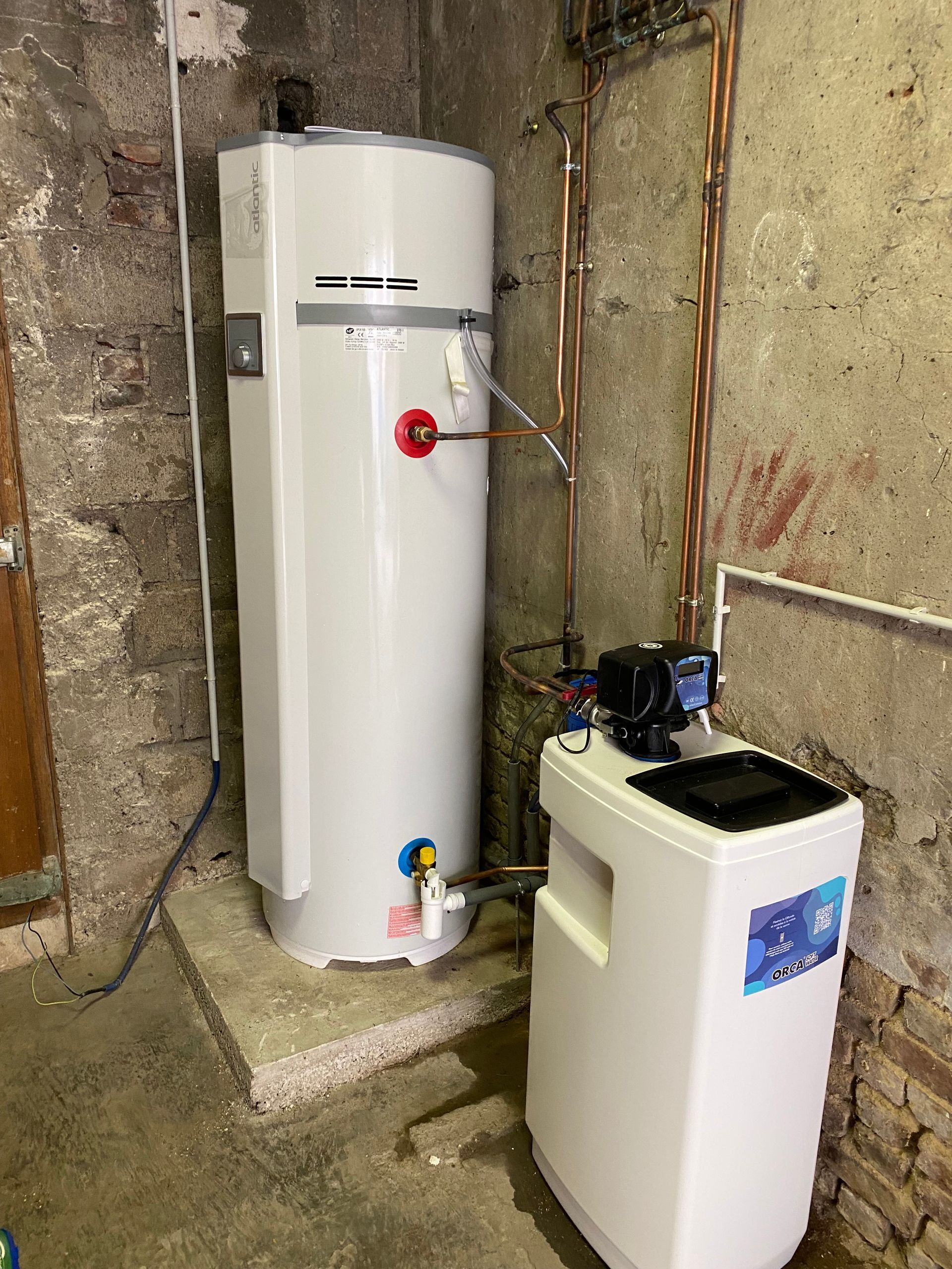 Adoucisseur monobloc vertical