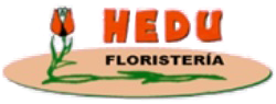 Un logotipo para una floristería llamada Hedu Floristeria.