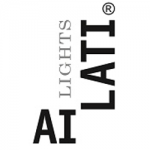 Ein schwarz-weißes Logo für ein Unternehmen namens Lights AI.