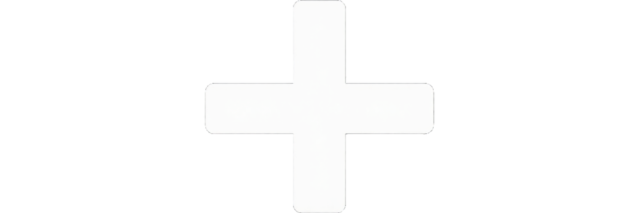 Icono de signo más blanco sobre un fondo gris claro