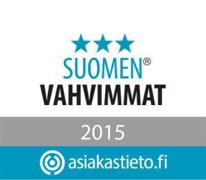 Suomen vahvimmat 2015 logo sertifikaatti