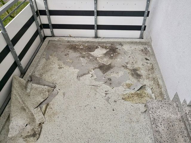 Balkonbeschichtung vorher