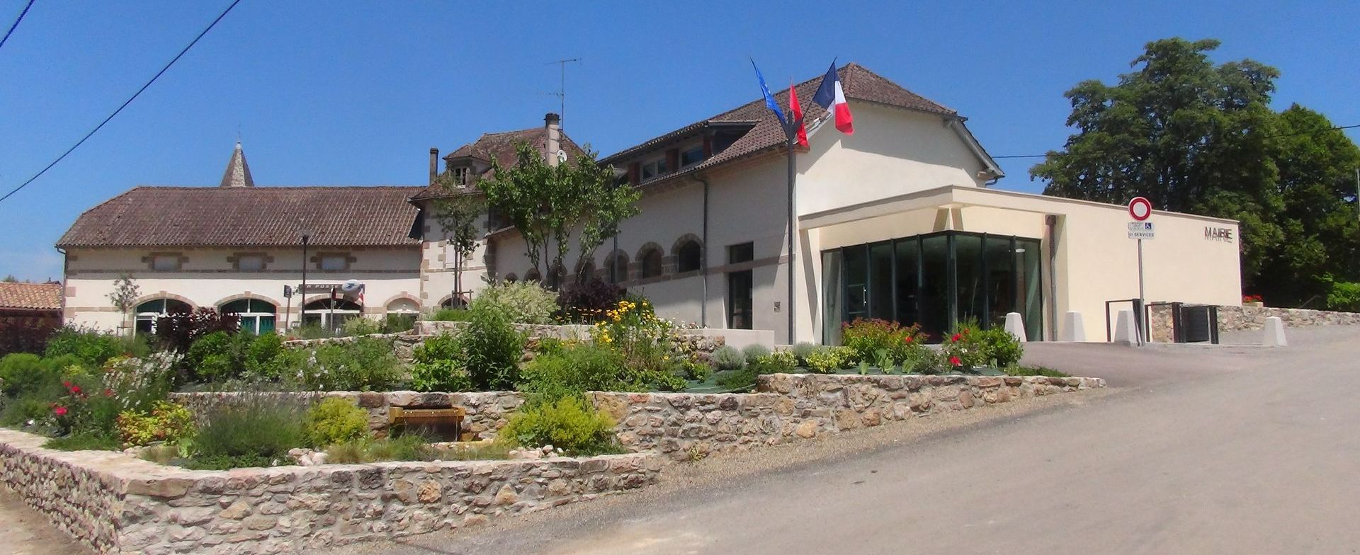 Plan large le mairie d'Aynac avec extension