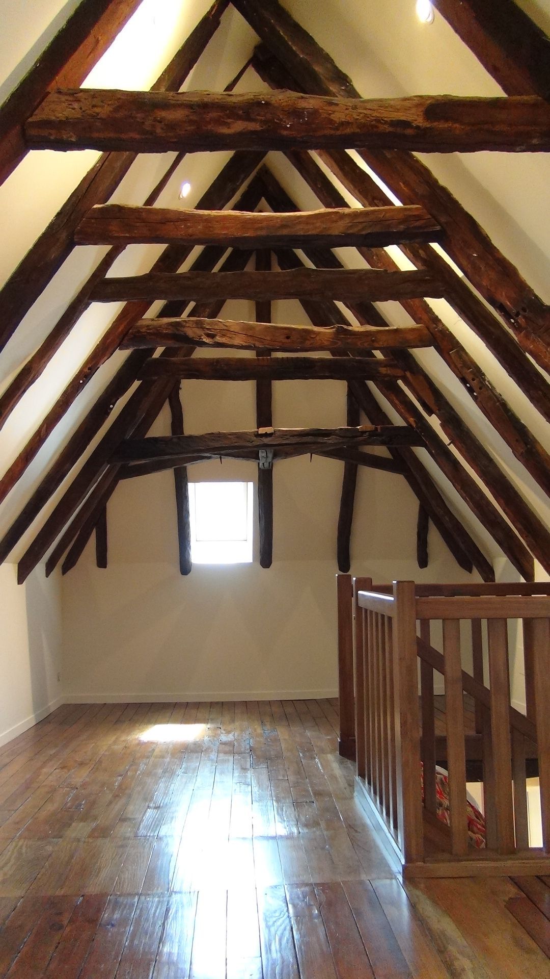 Combles avec charpente en bois