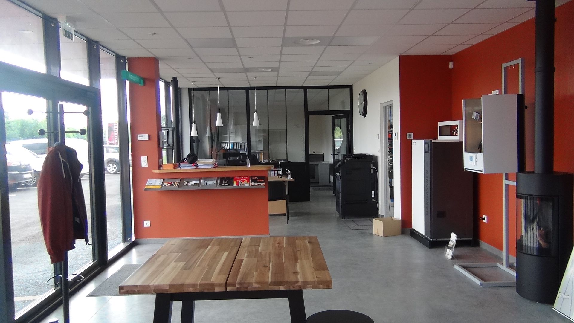 Intérieur bâtiment industriel