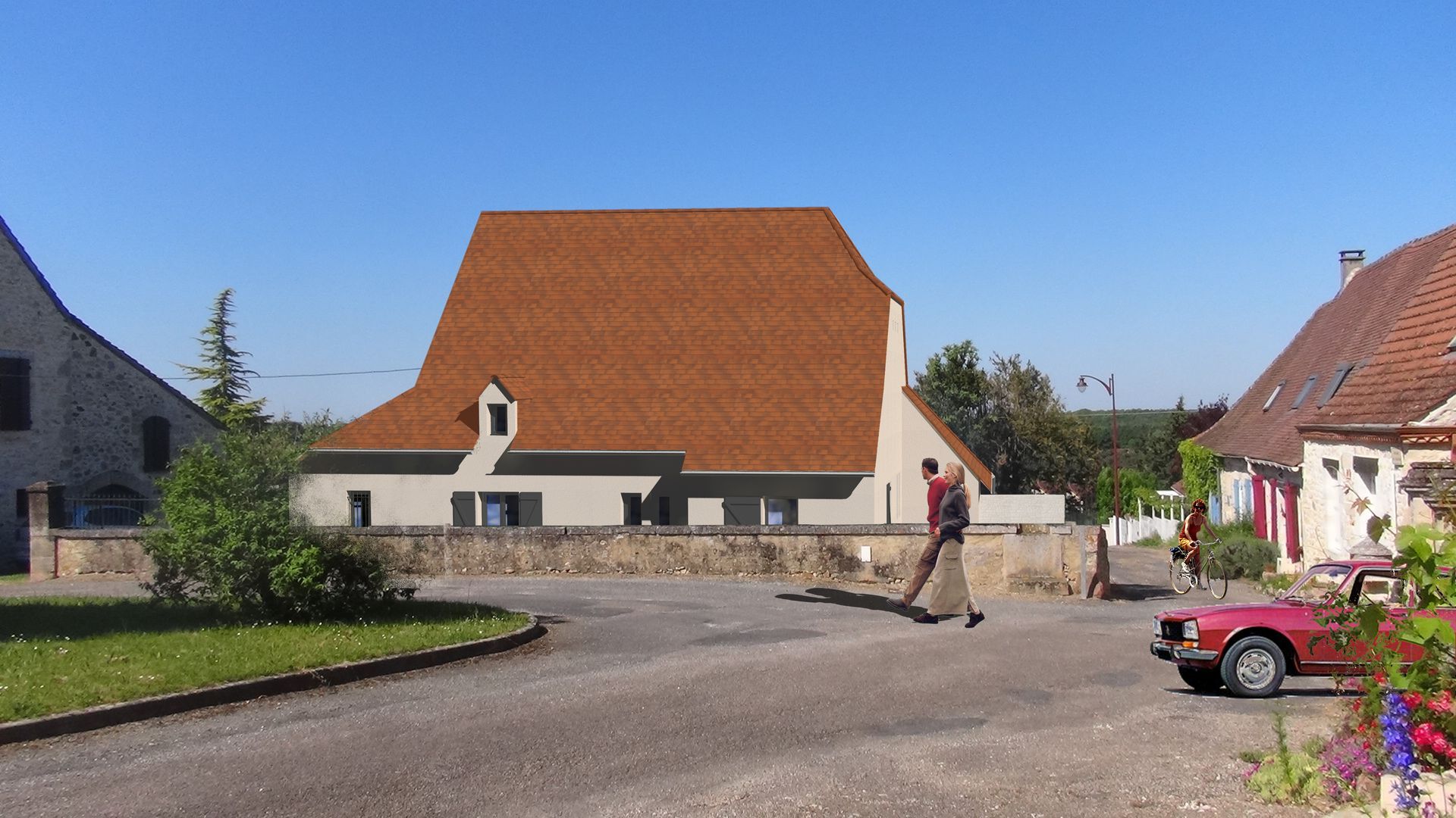 Prévisualisation maison vue de la rue