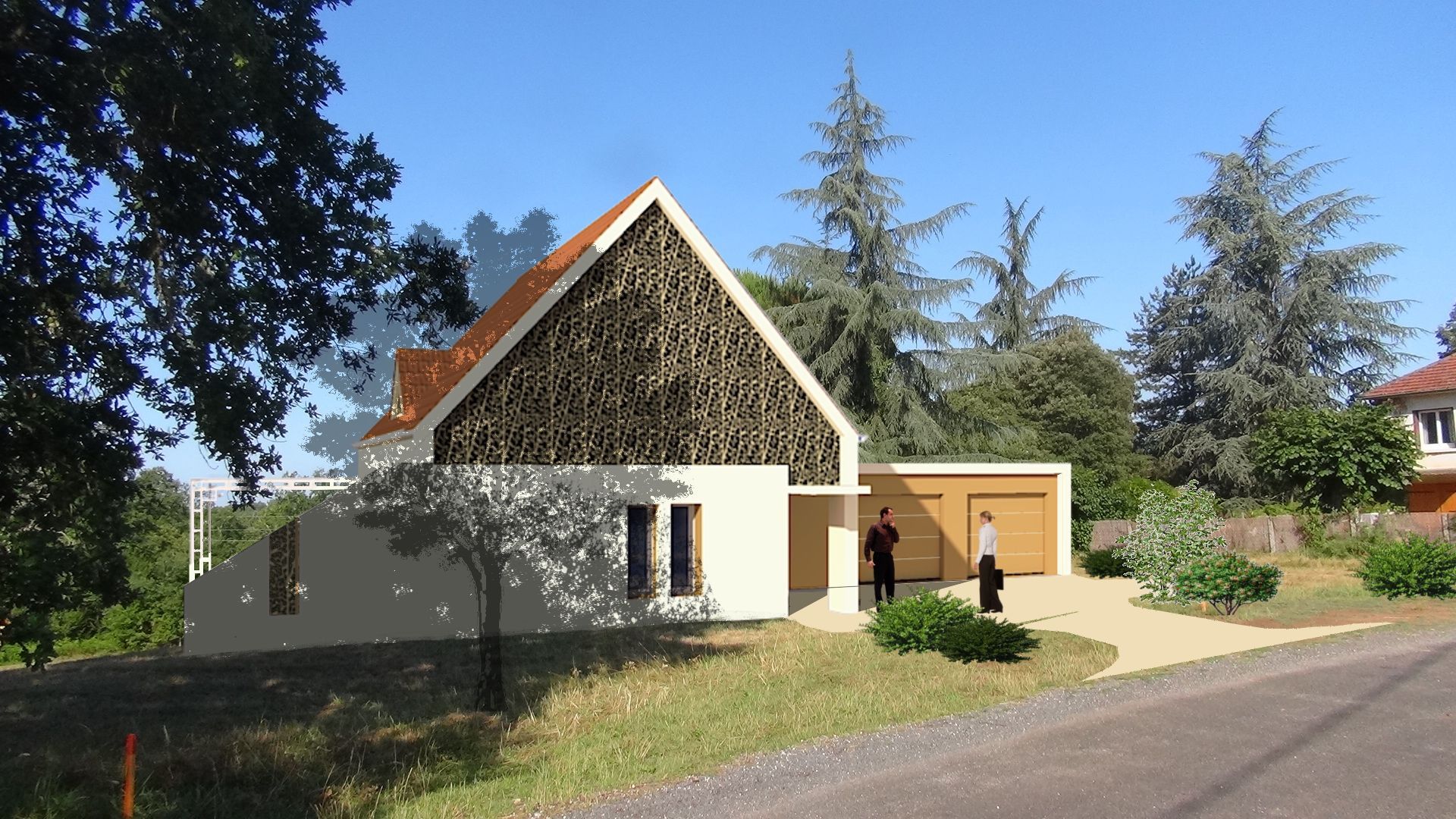 Maison avec deux garages prévisualisation