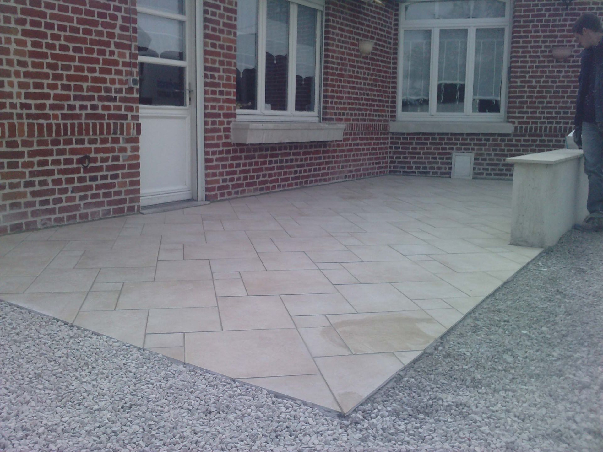 Terrasse en carrelet