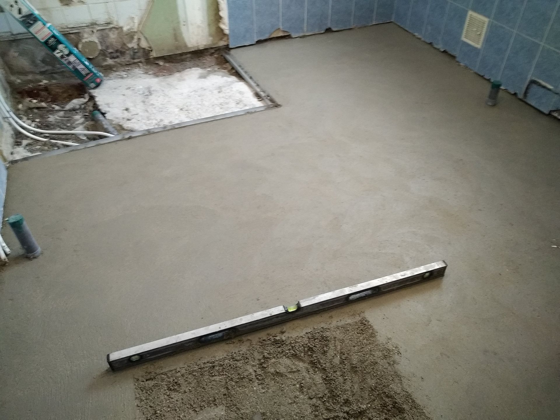 Chape de béton sèche