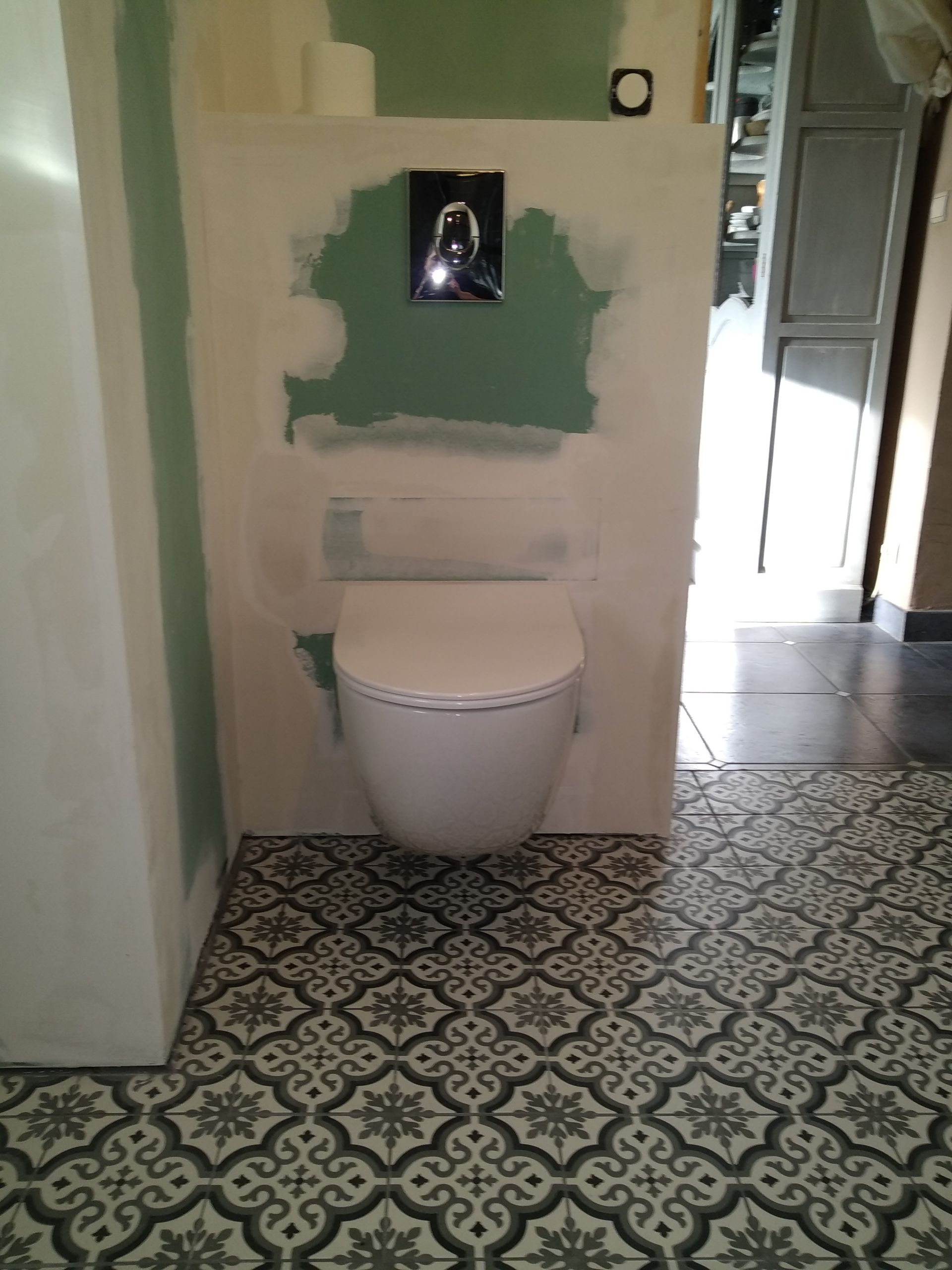 Rénovation en cours d'une salle de bain