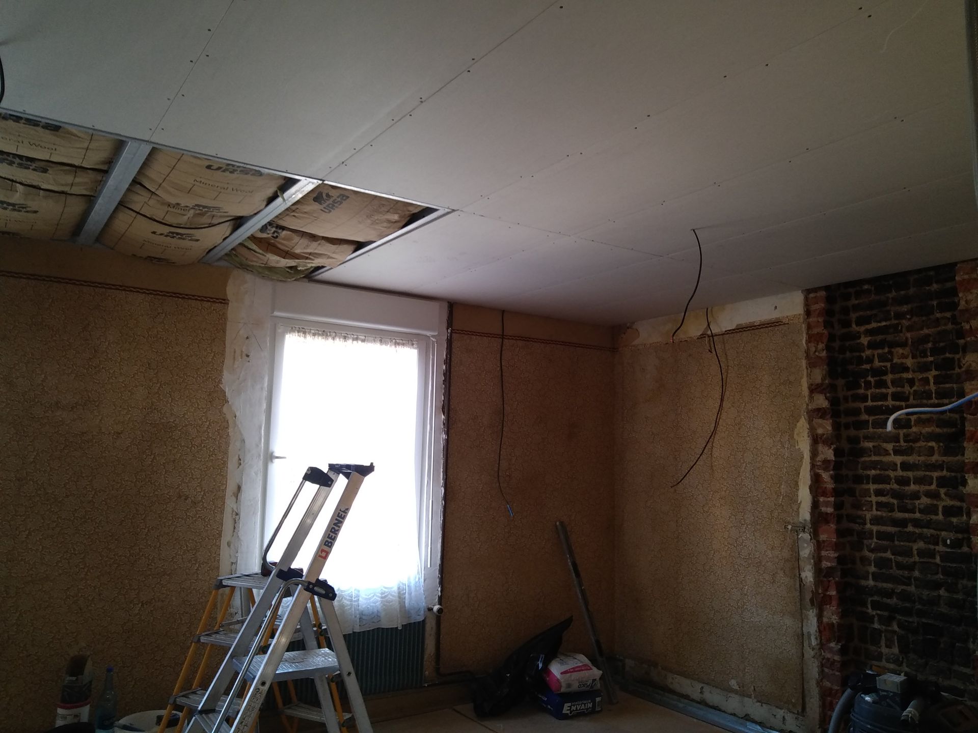 Isolation intérieure de plafond