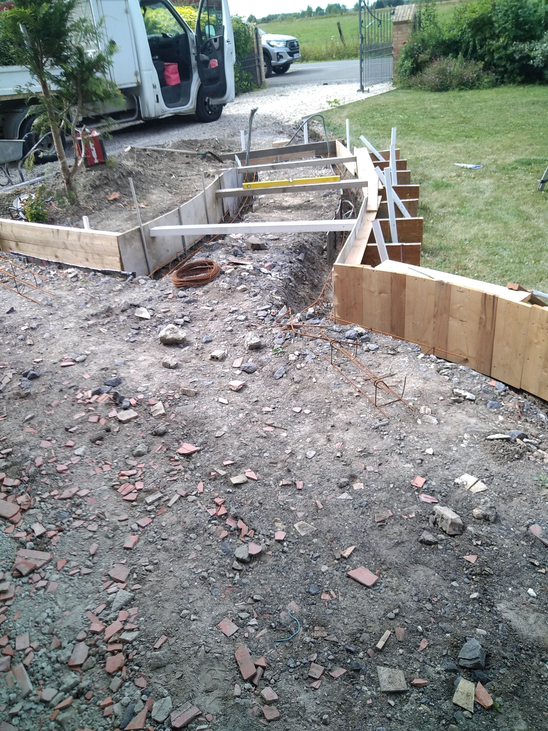 Préparation d'une zone pour couler une chape