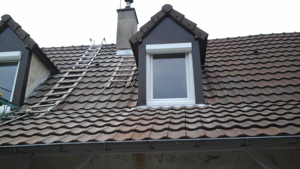 Habillage des poteaux sur lucarne Saint Rémy