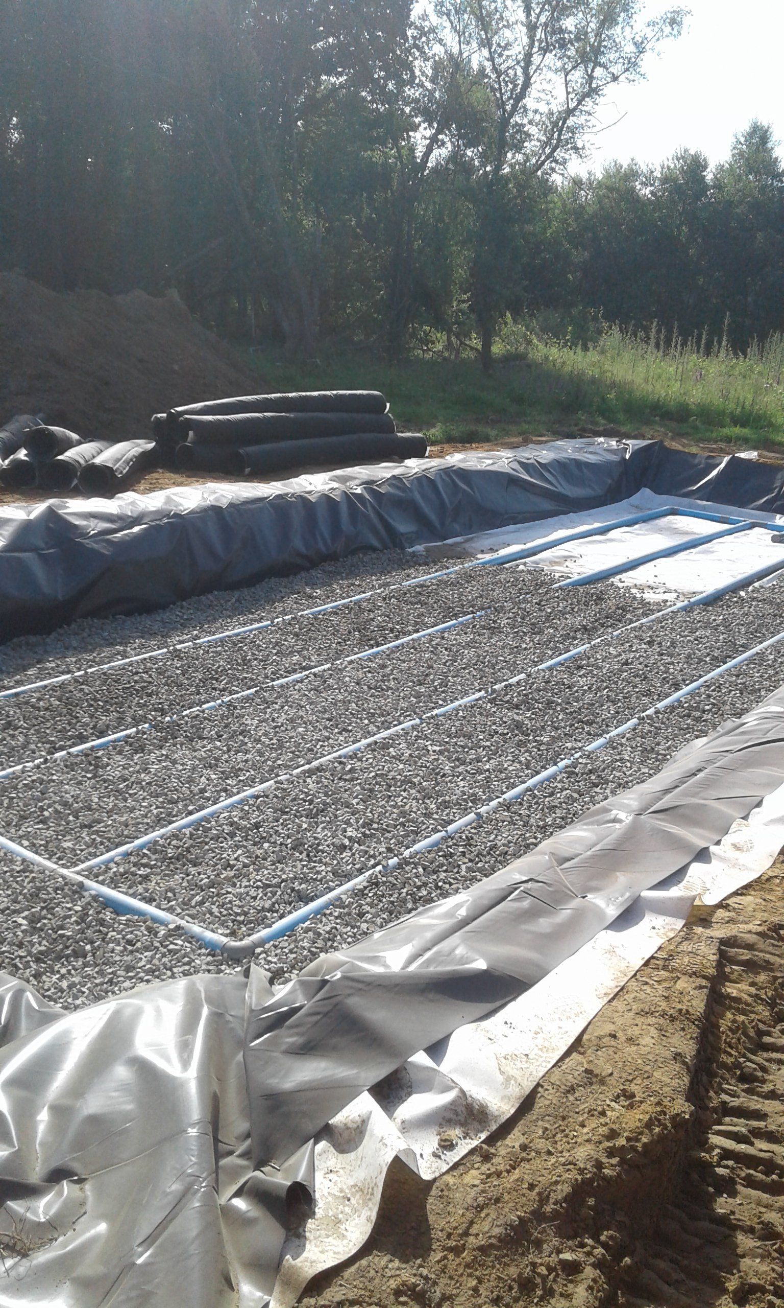 Installation pour l'assainissement des eaux usées