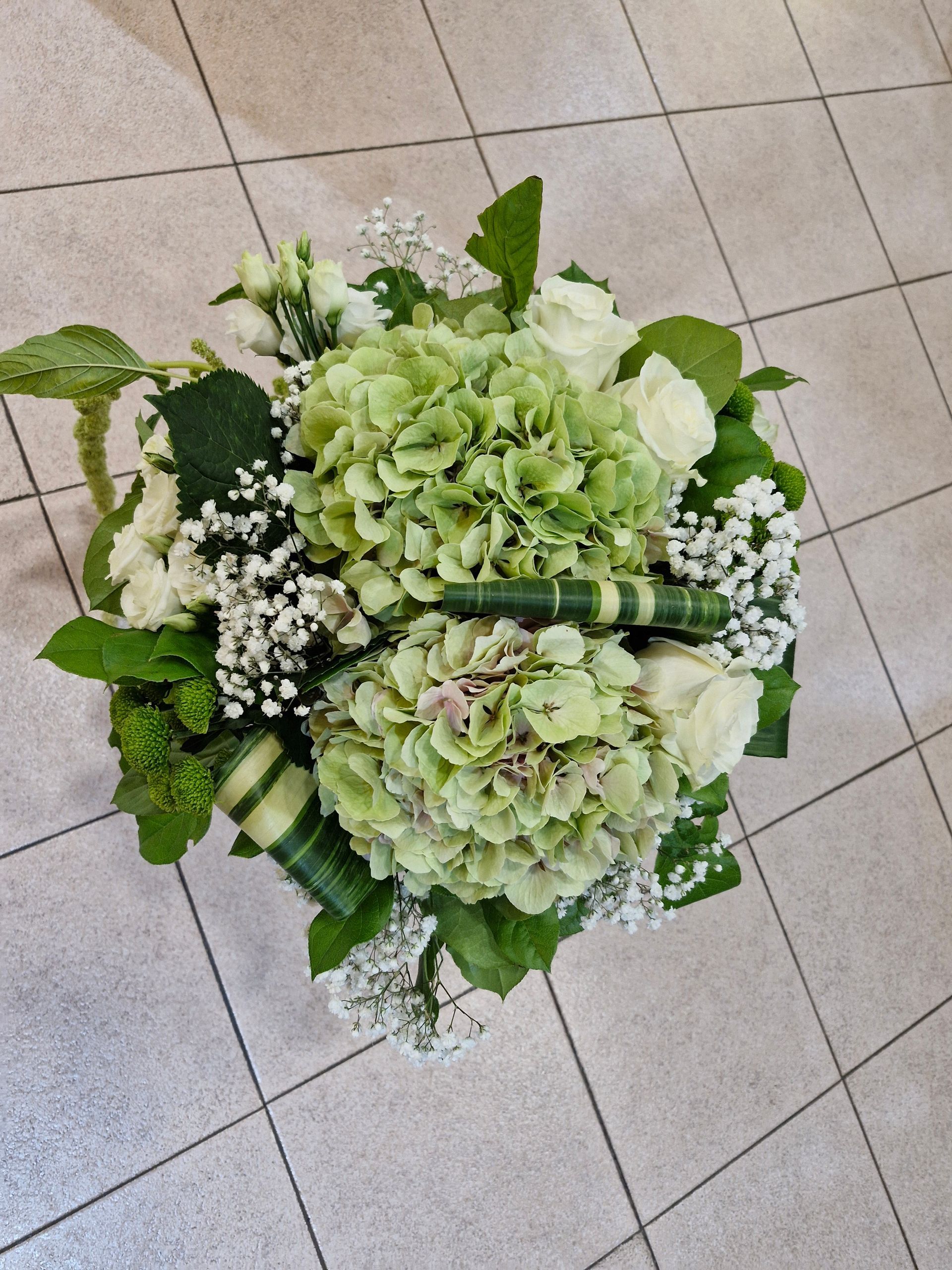 Bouquet avec hortensias