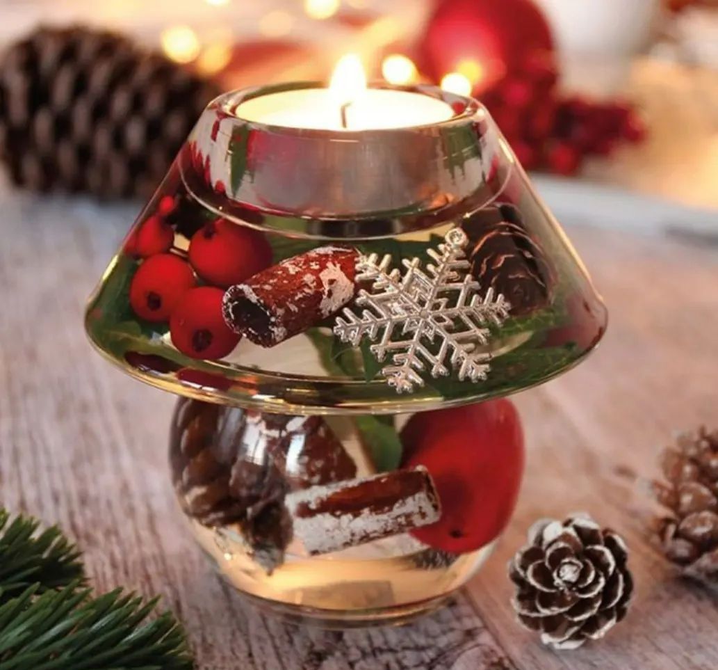 Une bougie en forme de lampe