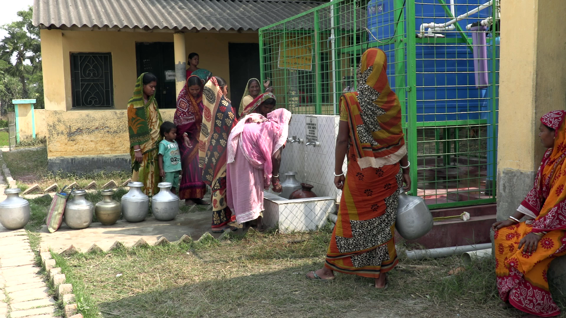 Station eau Purkait Gehri Sundarbans - Ecoles de la Terre