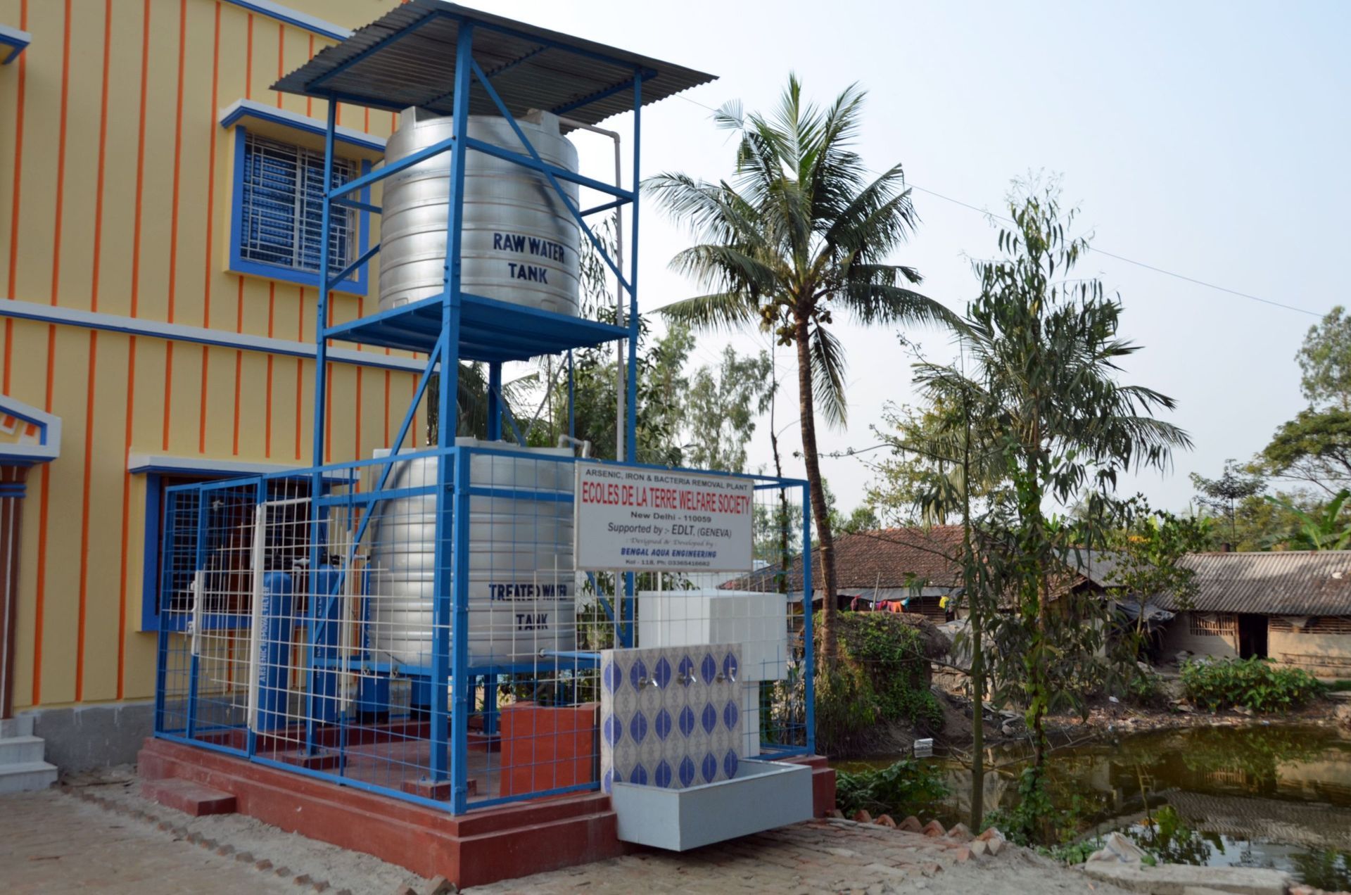 eau potable aux Sundarbans - Ecoles de la Terre