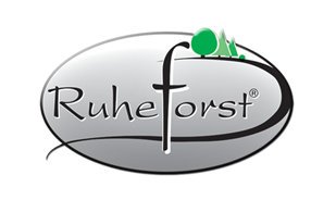 Ein Logo für eine Firma namens Ruhe Forst