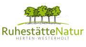 A logo for ruhestattte natur herten westerholt