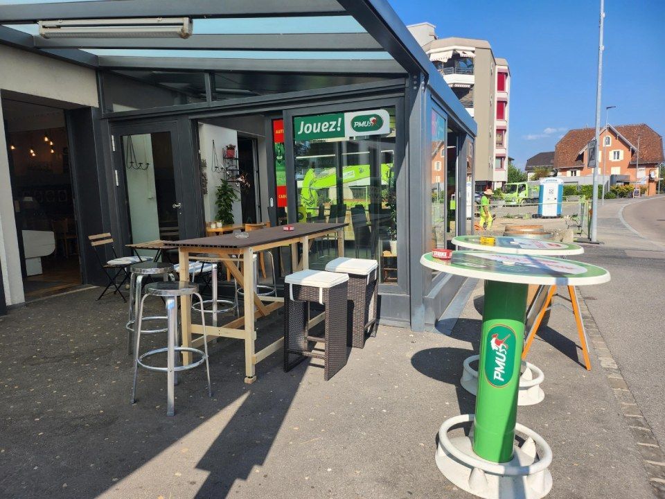 terrasse du café