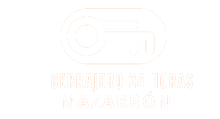 Un logo blanco con una imagen de una cámara y las palabras 
