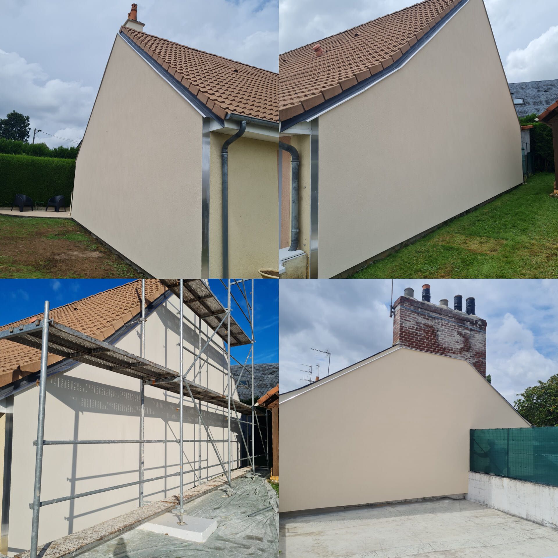 Plusieurs photos de ravalement de façades