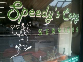 Speedy's copy services - encollages