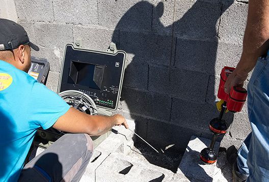 Observation par vidéo d'une canalisation