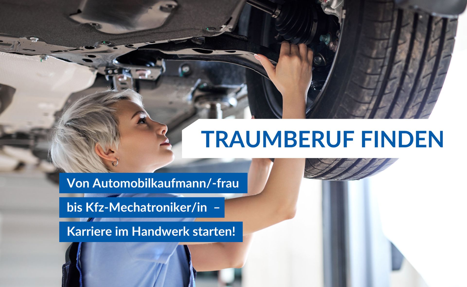 Traumberuf finden von Automobilkaufmann/-frau bis Kfz-Mechatroniker/-in – Karriere im Handwerk starten!