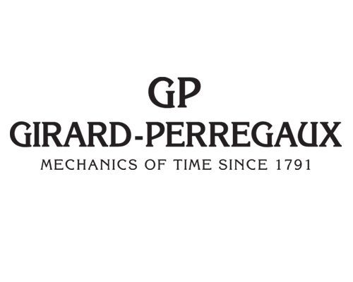 Das Logo für girard-perregaux ist ein Mechaniker der Zeit seit 1791 .