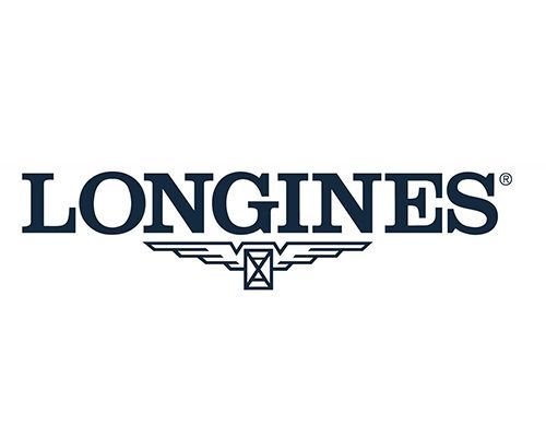 Das Logo von Longines ist auf einem weißen Hintergrund .