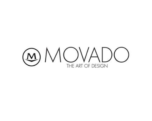 Das Logo von movado ist die Kunst des Designs