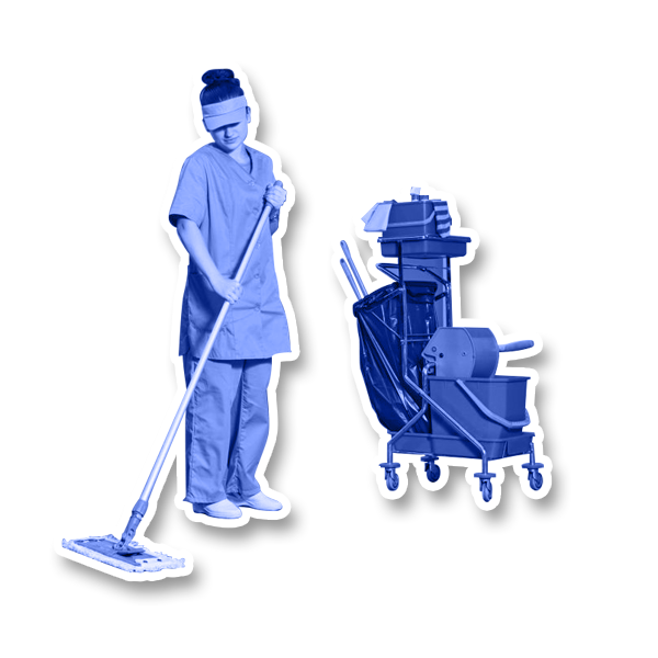 Agent nettoyant un sol