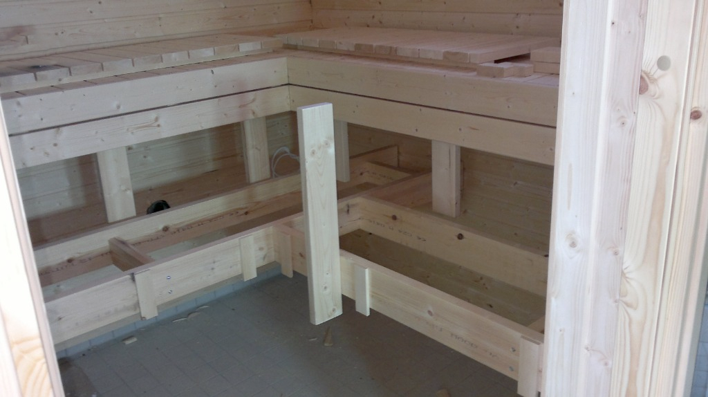 saunan lauteiden tukirakenteet