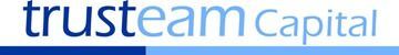 Un logotipo azul y blanco para Trustteam Capital